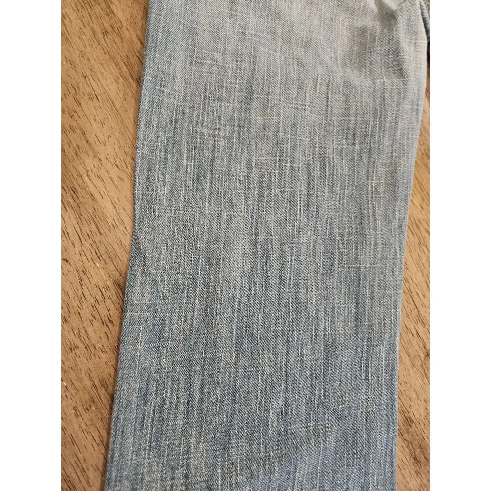 Women's vintage Y2K Mid-rise Jeans Straight 90's Light Denim Pants Blue boot cut - Picture 9 of 16
